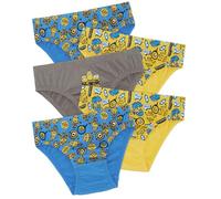 Minions Paquete de 5 Calzoncillos 100% algodón, de GRU: Mi Villano Favorito, Multicolor, 7-8 años