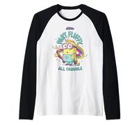 Minions Part Fluffy, All Trouble Camiseta Manga Raglan