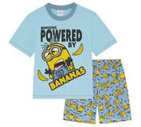 Minions - Pijama de Manga Corta para Niños - 100% Algodón - 4-5 Años: 110cm