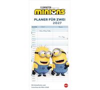Minions Planer für zwei 2027: Kalender mit den kleinen gelben Chaos-Charakteren aus den Filmen. Partnerplaner, ein absoluter Hingucker und praktischer Überblick über alle wichtigen Termine.