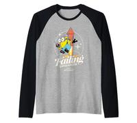 Minions Rocket Falling Upwards Camiseta Manga Raglan