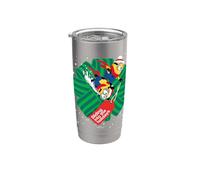 Minions Sliding Into The Holidays Bow Vaso térmico de acero inoxidable de doble pared