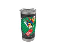 Minions Sliding Into The Holidays Bow Vaso térmico de acero inoxidable de doble pared
