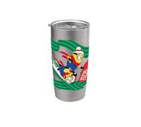 Minions Sliding Into The Holidays Vaso térmico de acero inoxidable de doble pared