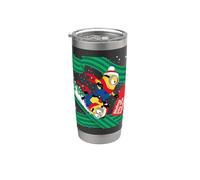 Minions Sliding Into The Holidays Vaso térmico de acero inoxidable de doble pared