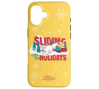 Minions Sliding Into The Holidays Winter Carcasa para iPhone 16