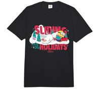 Minions Sliding Into The Holidays Winter Comfort Colors Adult Heavyweight T-Shirt