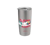 Minions Sliding Into The Holidays Winter Vaso térmico de acero inoxidable de doble pared