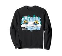 Minions Snowin’ and Throwin’ Holiday Snowball Sudadera