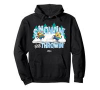 Minions Snowin’ and Throwin’ Holiday Snowball Sudadera con Capucha