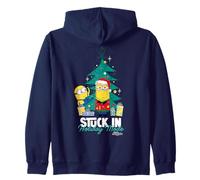 Minions Stuck In Holiday Mode Festive Sudadera con Capucha