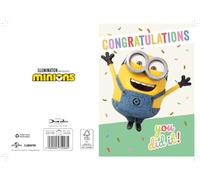 Minions - Tarjeta de felicitación (14 x 10 cm), diseño de Minions