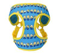 Minions The Rise of GRU - Arnés para Perro pequeño | Arnés Azul pequeño para Perro Minions en una Fila | Cómodo arnés de Malla sin tirones para Perros pequeños, Ropa y Accesorios Lindos para Perros