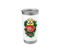 Minions Ugly Sweater Happy Holidays Vaso térmico de acero inoxidable de doble pared