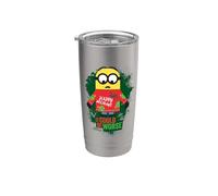 Minions Ugly Sweater Happy Holidays Vaso térmico de acero inoxidable de doble pared