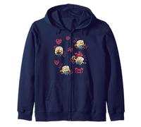 Minions Valentine's Day Bob And Teddy Bear Jumble Sudadera con Capucha