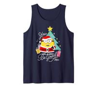 Minions You Be Good Santa Minion Holiday Camiseta sin Mangas
