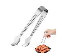 Minipinzas para servir - Pequeñas pinzas para aperitivos de acero inoxidable | 10,5 x 1,5 cm Pinzas pequeñas para alimentos para cupcakes, dulces, buffet, cóctel, boda, restaurante, barbacoa, cocina