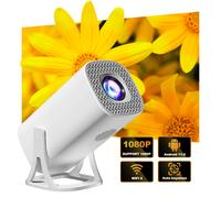 Miniproyector de 120" con enfoque automático y corrección trapezoidal, chip H713, WiFi de doble banda, HD 720p, 120 ANSI, inalámbrico y HDMI