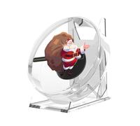 Miniproyector holográfico 3D con Ventilador, máquina de Publicidad LED Escritorio, Pantalla vídeo holográfica Control Remoto y Soporte para Halloween, Navidad