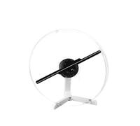 Miniproyector holográfico de Mesa con Ventilador 3D de 32 cm y Pantalla publicitaria de 720 x 720 for Negocios, Bares y Halloween. Alta Definizione