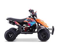 Miniquad Infantil de Gasolina Raptor-R4 49cc (Gasolina Mezcla), Color Naranja, niños de 4 a 10 años
