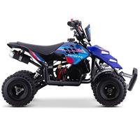 Miniquad Infantil Gasolina Raptor-R4 49cc (Gasolina Mezcla), Azul, niños de 4 a 10 años