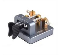 Miniradio de onda corta VK-6 de aleación de aluminio, llave eléctrica CW automática, interfaz de 3,5 mm con contacto ajustable