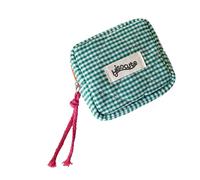 Minis - Bolsa de maquillaje pequeña para cosméticos, viajes, monedas, almacenamiento de servilletas sanitarias, lápiz labial para mujer, bolsa de lápiz labial, Green, Mass Beauty