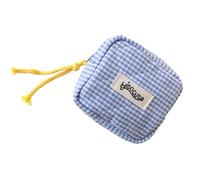 Minis - Bolsa de maquillaje pequeña para cosméticos, viajes, monedas, almacenamiento de servilletas sanitarias, lápiz labial para mujer, bolsa de lápiz labial, Blue, Mass Beauty