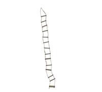 Minis - Escalera de cuerda de madera para decoración de gnomos, microlandscape, hadas, jardín, bricolaje, accesorios de jardín