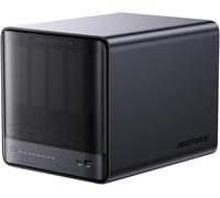 MINIS FORUM N5 Air 5-Bay Desktop-NAS, AMD Ryzen 7 255, CPU de 8 núcleos y 16 hilos, Radeon 780M, SSD de 64 GB, 3× M.2 NVMe, 10GbE + 5GbE, puertos OCuLink y USB4, ranura de expansión PCIe x16 (sin HDD)