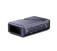 MINIS FORUM TB4-01 12 en 1 Docking Station, Intel JHL8440 Thunderbolt 4 Controller, PD 85W, HDMI 2.1/DP1.4, SD/TF, 2 x Thunderbolt 4X, 3 x USBA, 1 x USB C, 2.5G RJ45
