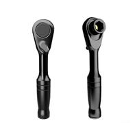 Minis llave de trinquete de 1/4 pulgadas, 72 dientes para destornillador de brocas gruesas, llave de bolsillo magnética portátil para Wera forFacom para herramientas Bahco