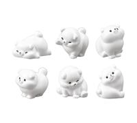 Minisature Estatua de perro Decoraciones de jardín Figuras de cachorros de resina Juguete Minis Cake Toppers para suministros de decoración de fiesta de cumpleaños Accesorios de jardín de hadas