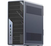 MINISFORUM MS-02 Ultra Mini PC, Intel Core Ultra 9 285HX (24C/24T, hasta 5,5 GHz), PCIe 5.0 x16, 4 DDR5 (ECC), 4 M.2, USB 4.0 v2, Doble 25 GbE + 10 GbE + 2,5 GbE (vPro), Wi-Fi 7, sin RAM ni SSD