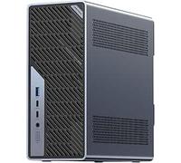 MINISFORUM MS-02 Ultra Mini PC Workstation, Intel Core Ultra 5 235HX (14 núcleos/14 Hilos, hasta 5,1 GHz), 32 GB RAM, 1 TB SSD, PCIe 5.0 x16, 4× DDR5, USB4 v2, 10GbE + 2,5GbE (vPro), Wi-Fi 7