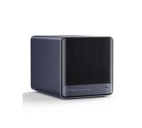 MINISFORUM N5 Air NAS de escritorio de 5 bahías, AMD Ryzen 7 255, CPU 8C/16T, Radeon 780M, 16GB RAM, 64GB SSD, 3×M.2 NVMe, 10GbE + 5GbE, puertos OCuLink y USB 4, ranura de expansión PCIe x16 (sin HDD)