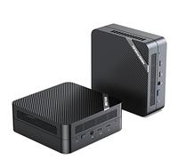 MINISFORUM UM773 Lite Mini PC AMD Ryzen 7 7735HS (8C/16T, hasta 4.75GHz) versión Barebone con microcomputadora AMD Radeon 680M, 2 HDMI, 1 salida USB4, 4 puertos USB, 2.5G RJ45 factor de forma pequeño