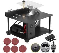 Minisierra de mesa multifuncional de 200 W, sierra de mesa portátil pequeña para cortar madera, plástico y acrílico, sierra de banco de precisión, herramienta de corte para carpintería, pulidora.