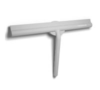 Minismus Limpiacristales para Ducha, baño, Azulejos, Espejos, Ventanas, Incluye Soporte magnético sin taladrar, Autoadhesivo, diseño Moderno (Gris, 28 cm)