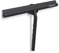 Minismus Limpiacristales para Ducha, baño, Azulejos, Espejos, Ventanas, Incluye Soporte magnético sin taladrar, Autoadhesivo, diseño Moderno (Negro, 33 cm)