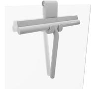 Minismus Limpiaparabrisas 21 cm con Gancho para Colgar - Limpiacristales Ducha - Limpia Mamparas Ducha Cristal- Extractor de Ducha y Ventana - Limpia Mamparas de Silicona - Accesorios Baño - (Gris)