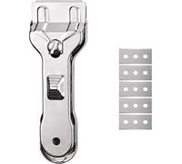 Minismus Rascador de campo, raspador de limpieza para placas de cocina con 5 cuchillas de repuesto, rasqueta de vitrocerámica, rascador de cristal, rascador de cocina