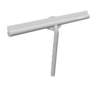 MINISMUS Silicona Ducha Cristales Rasqueta - Limpiar Vidrios, Limpiacristales para Ventana, Espejo, Encimera - Incluye Soporte Magnético, Sin Necesidad de Taladrar, Autoadhesivo (33 cm, Gris)