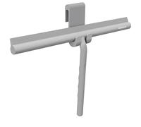 MINISMUS Silicona Ducha Rasqueta - Limpiacristales, Limpia Mamparas - Incluye Soporte y No Requiere Taladro - Limpia Cristales, Espejos, Paredes de Ducha, Azulejos, Encimeras, Vidrios (33 cm, Gris)