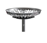 MINISMUS Universal Fregadero Colador Cesta Acero Inoxidable Fregadero Desagüe Fregadero Fregadero Tapón - Desagüe Fregadero Cocina - Acero Inoxidable (84mm).