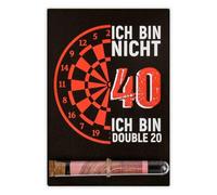 MINISONA Tarjeta de cumpleaños de madera para hombres, divertida tarjeta de regalo con tubo de ensayo en negro, idea de regalo creativa con texto en alemán "No 70, sino 18 con 52 años de experiencia