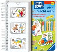 ministeps: Wer macht was?: Mein großes Spielbuch mit 21 Magneten. Ab 24 Monaten