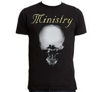 Ministry Band Mind Skull Heavy Metal Men T-Shirt Black Unisex Tops Casual tee M